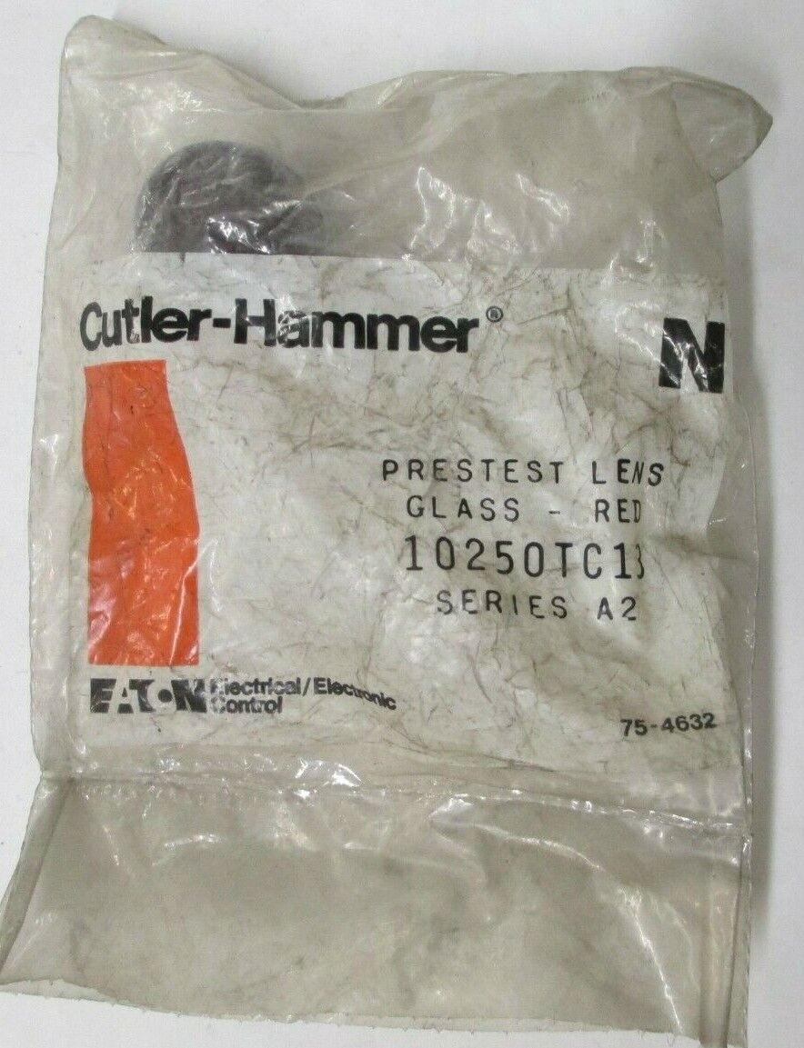 Cutler Hammer 10250TC13 Pretest Lens Red Glass Series A2