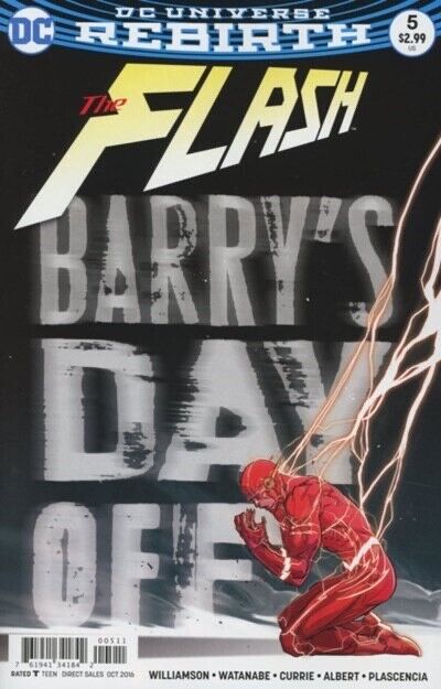 The Flash (2016) #5 1st Appearance of Godspeed VF. Stock Image