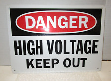 Metal Sign - Danger High Voltage - 10x14 inches picture