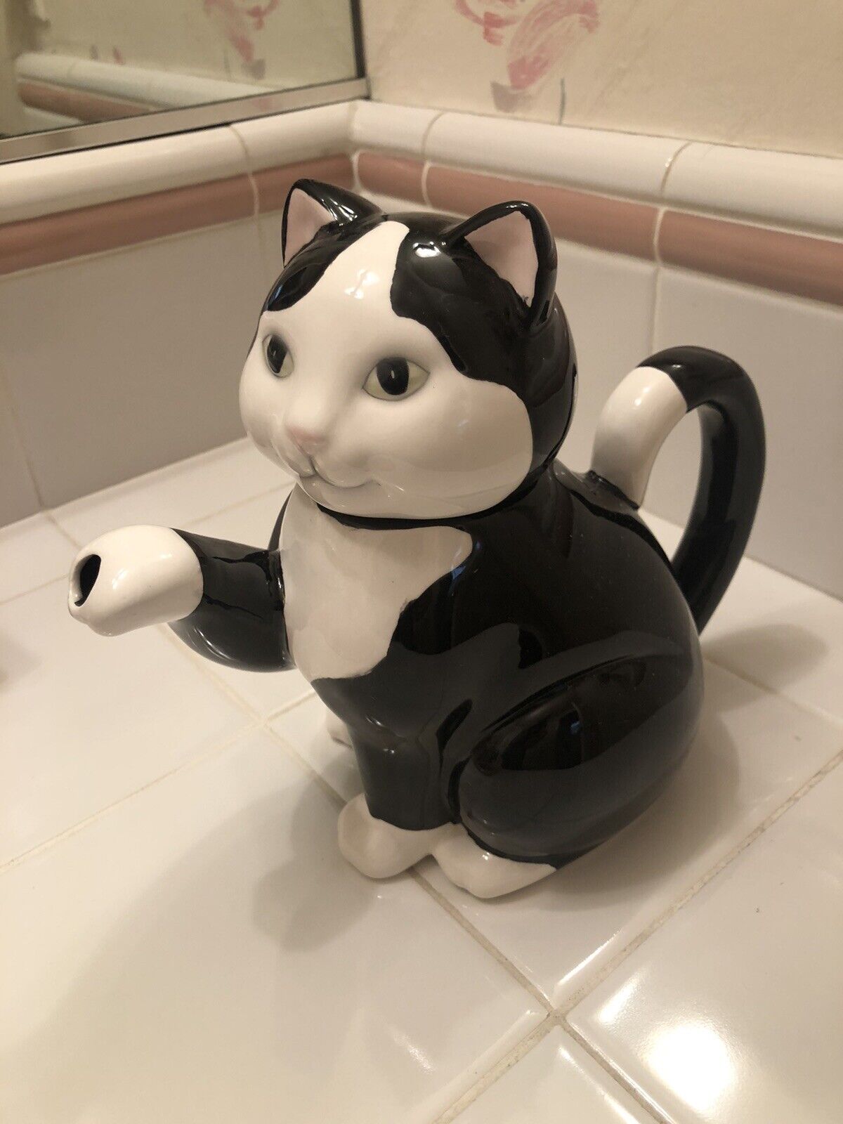 The Cats Meow Tea Server Removable Head