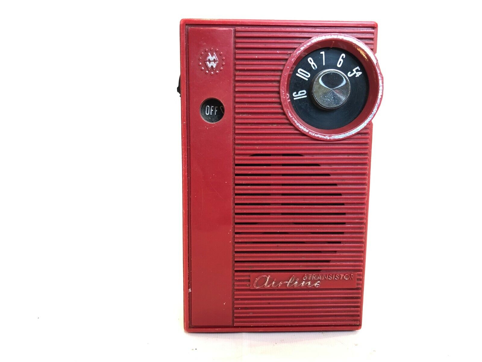 Red Airline Transistor Radio