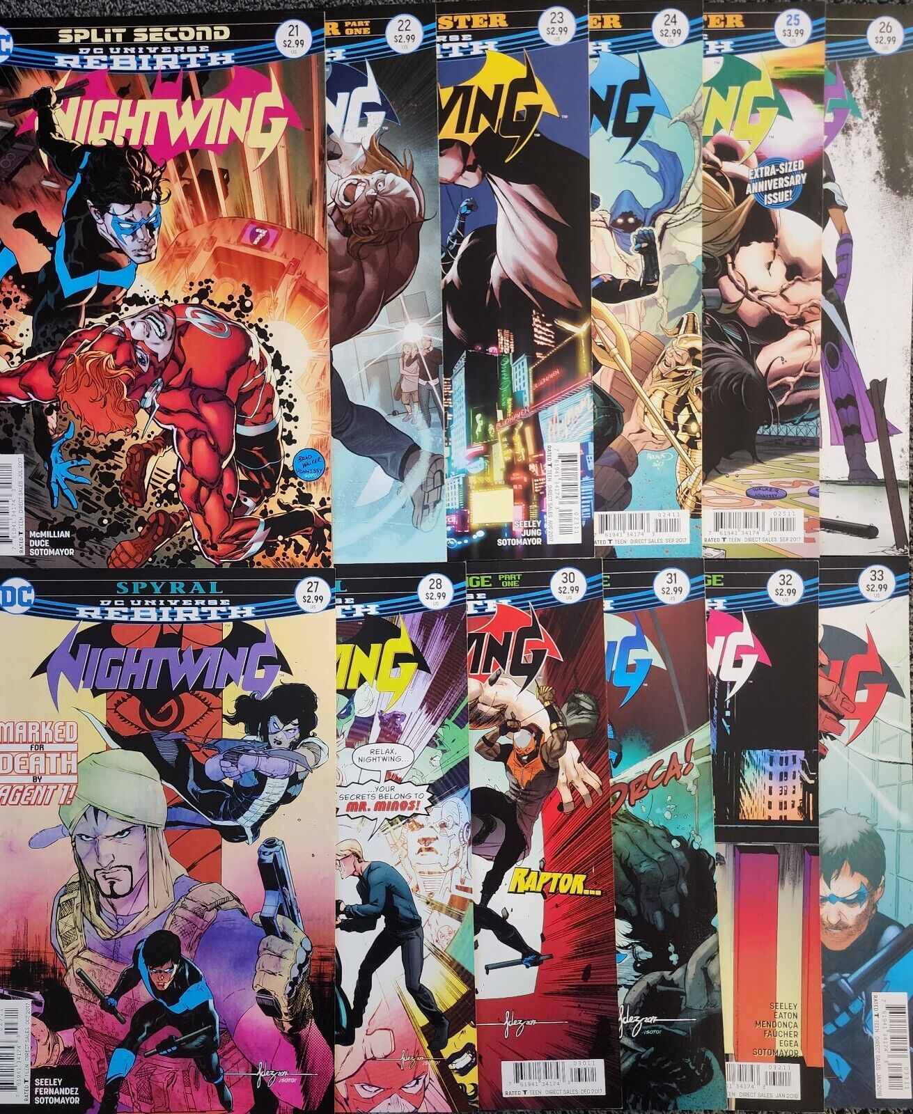Nightwing: Rebirth 21-28 30-33 DC Comic Book Lot Seeley KEY Bat girl 2017 Flash
