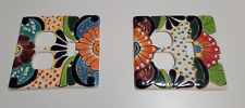 Mexican Talavera Pottery Light Switch Outlet Plate Covers - Qty 2 NEW picture