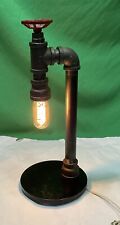 VTG Handcrafted Retro Industrial Pipe desk lamp with valve on/off switch-19”Tall picture