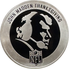 BB-010 Commemorative John Madden Thanksgiving Memorial Game Day Coin Flip Challe picture