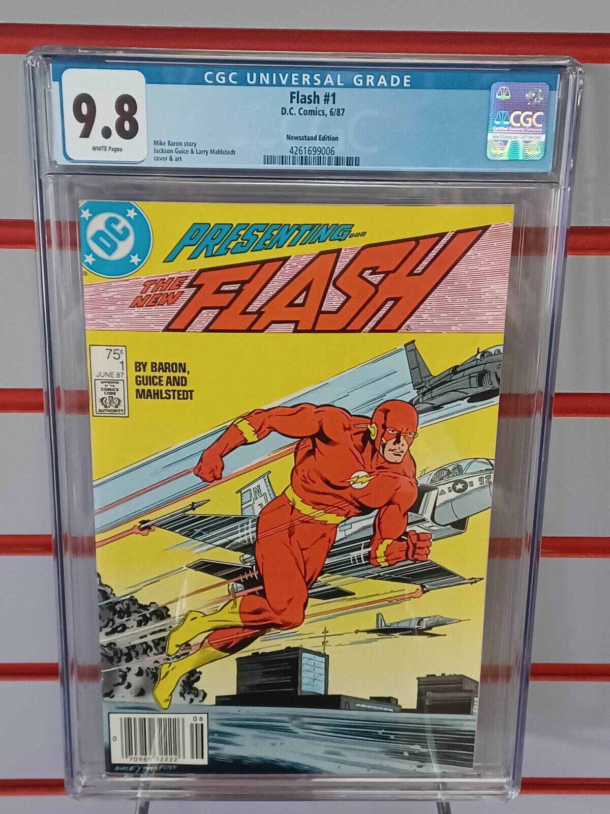 FLASH #1 Newsstand (DC Comics, 1987) CGC Graded 9.8 ~ White Pages