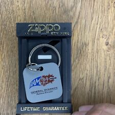 VTG Zippo Keychain Key Ring General Dynamics Ram Pomona Division Rare NEW NOS picture