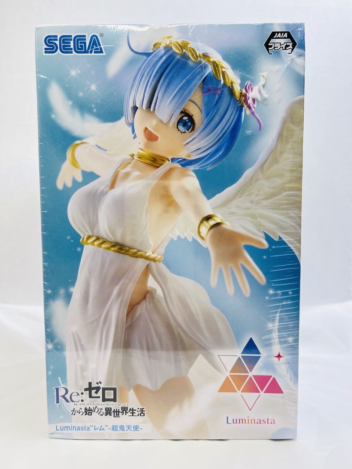Sega Rem Ram Re:Zero Luminasta Angel Wings Authentic Japan Anime Figure