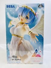 Sega Rem Ram Re:Zero Luminasta Angel Wings Authentic Japan Anime Figure picture