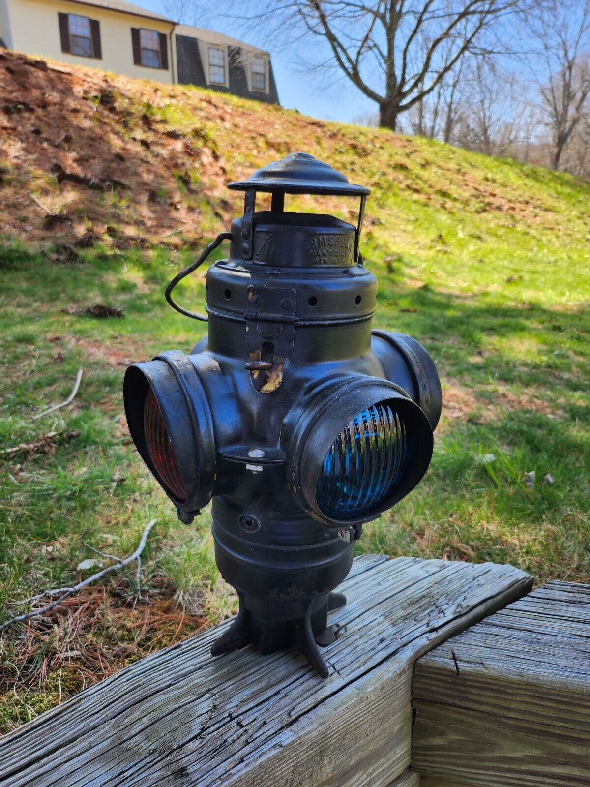 Antique Armspear Railroad Signal Switch Lantern