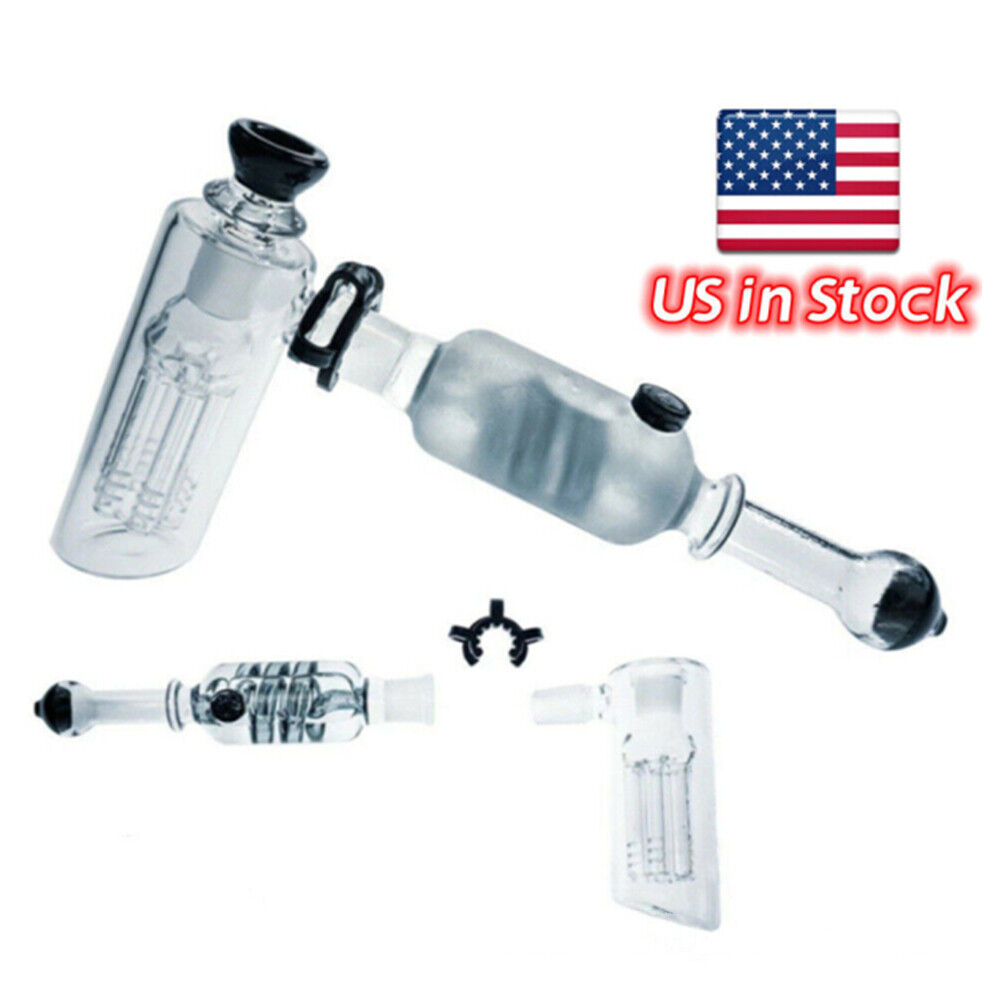 Freeze Pipe Coil Bubbler Glass Bongs Percolator Filter Hookah With ICE Catcher