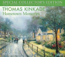 THOMAS KINKADE - HOMETOWN MEMORIES - 2023 DELUXE WALL CALENDAR BRAND NEW 872533 picture