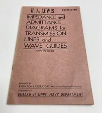 Vintage 1944 US Navy Impedance and Admittance Diagrams NAVSHIPS 900,038 Booklet picture