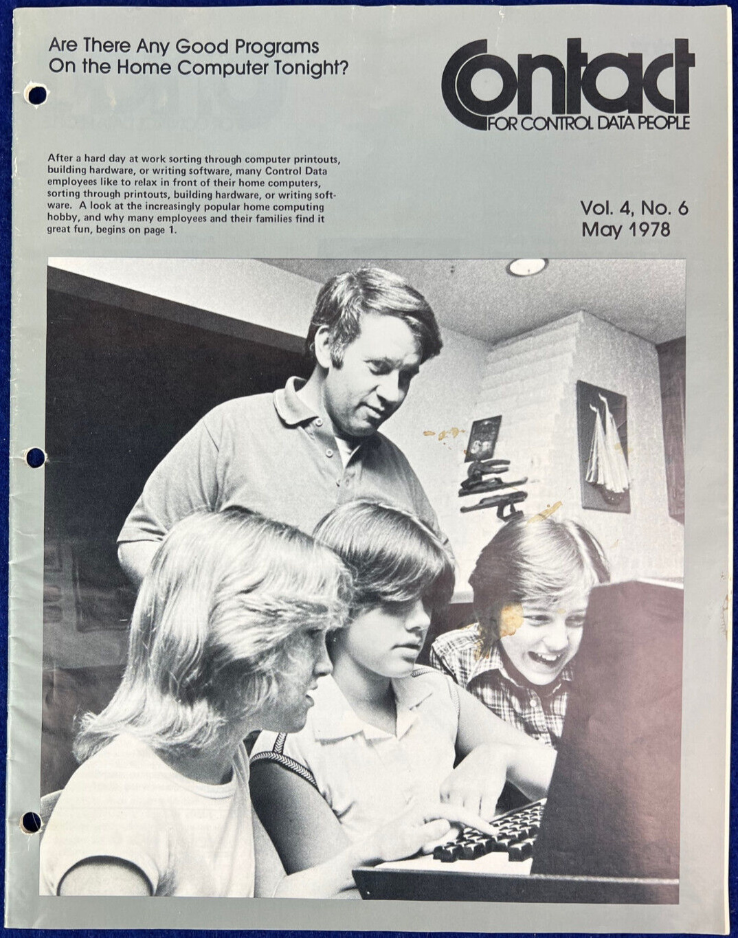 Vintage 1978 Control Data Corporation Employee Newsletter Computer Mainframe PC