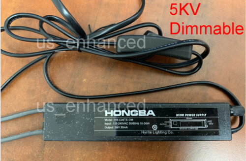 Dimmable 5KV 30MA Neon Light Sign Power Supply Electronic Transformer Ballast