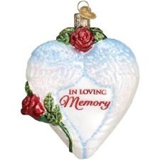 Old World Christmas IN LOVING MEMORY (BL30050) Glass Ornament w/ OWC Box picture