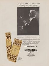 1991 Longines Cosmopolitan Watches - Symphony Music Conductor - Print Ad Photo picture