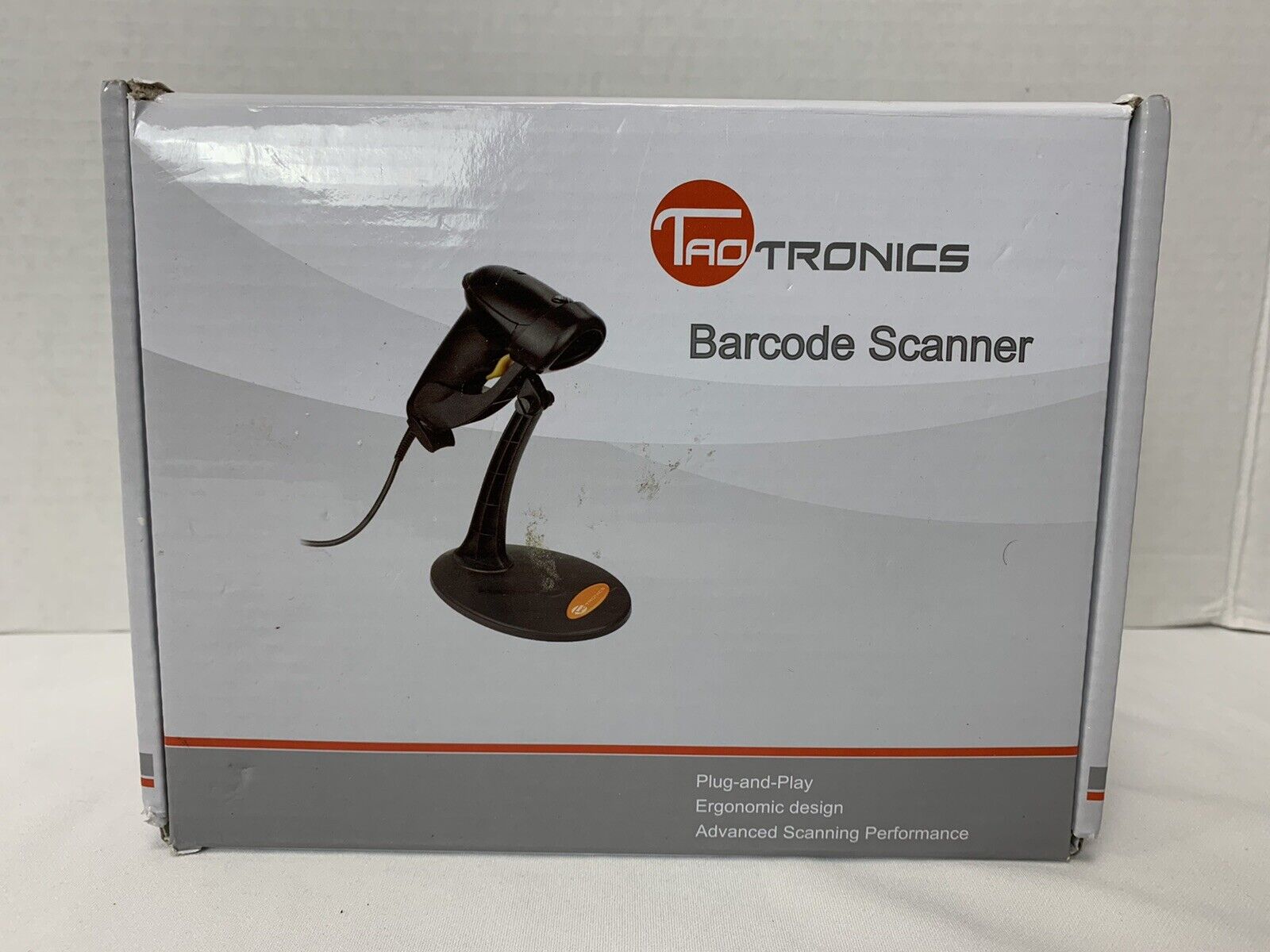 TaoTronics Laser Barcode Scanner Wired-Handheld Trigger USB **In Original Box**