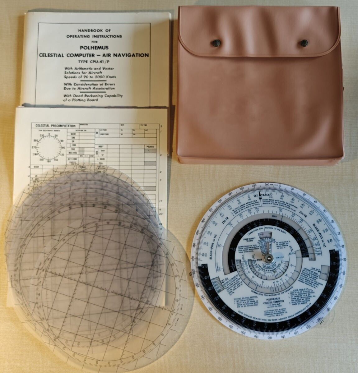 Vintage Polhemus Celestial Computer – Air Navigation Type CPU-41/P