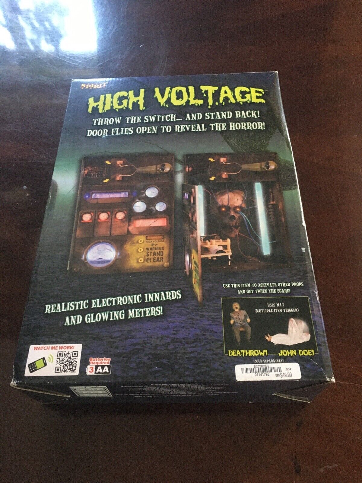 spirit halloween high voltage Box. NEW IN BOX.