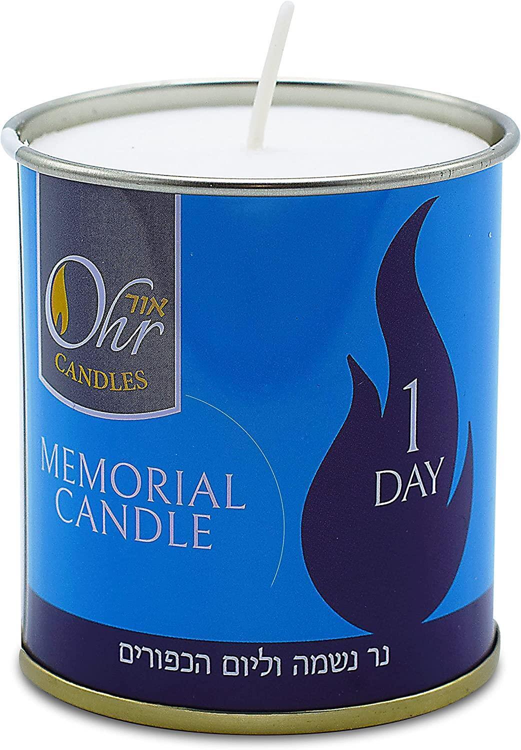 Yahrzeit Memorial Candles Ner Neshama 24 Hours Kosher Yizkor Yarzheit Candle 1D