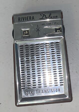 Vintage Riviera 6 Transistor Radio With Original Case picture