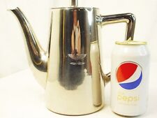 Vtg Inoxid Italy Stainless Coffee Pitcher Server Carafe Pot Embossed Eagle picture