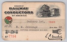 1925 Order Of Railway Conductors Of America Division Number 92 picture