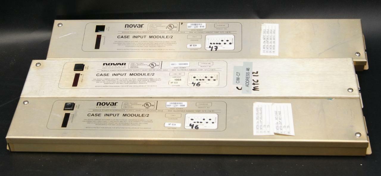 Lot Of 3 Novar 733030100 CIM/2 Case Input Module/2 24VAC/24VDC