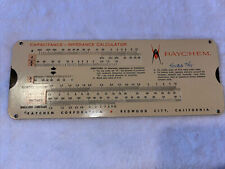 Raychem Capacitance - Impedance Calculator 1963 Coxial Cable Conductor Calif picture