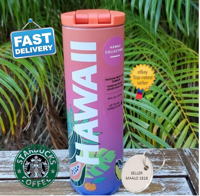 🌺 HAWAII COLLECTION Starbucks Hawaii Tropical Sunset Vacuum Insulated Tumbler