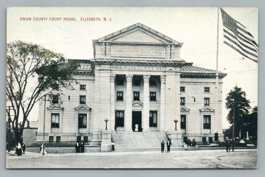 Union County Court House ELIZABETH NJ Johnson Controls Service Advertising 1909