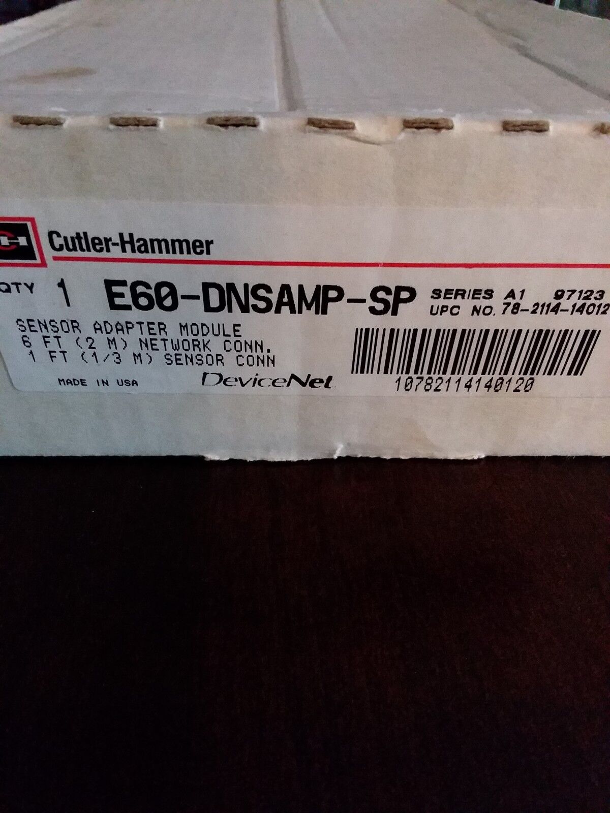 CUTLER HAMMER DeviceNet E60-DNSAMP-SP Sensor Adapter Module Series A1 97123