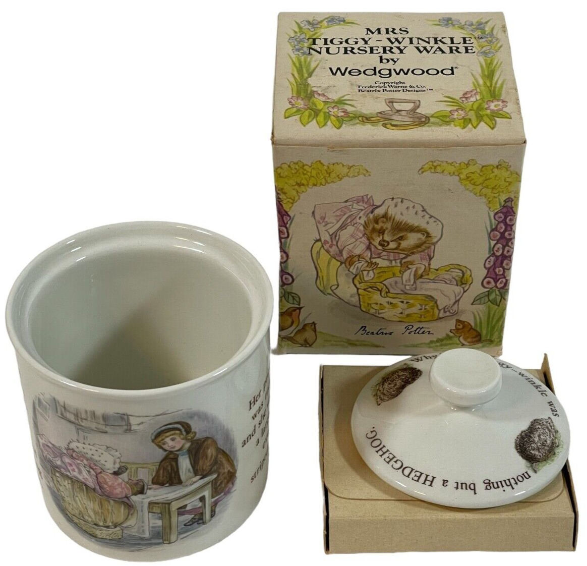 Peter Rabbit Nursery Ware by WEDGEWOOD HONEY POT with Box