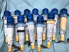 Lot of 12 Airport Cobalt blue Fresnel glass Taxiway Runway Lights Siemens L861 picture