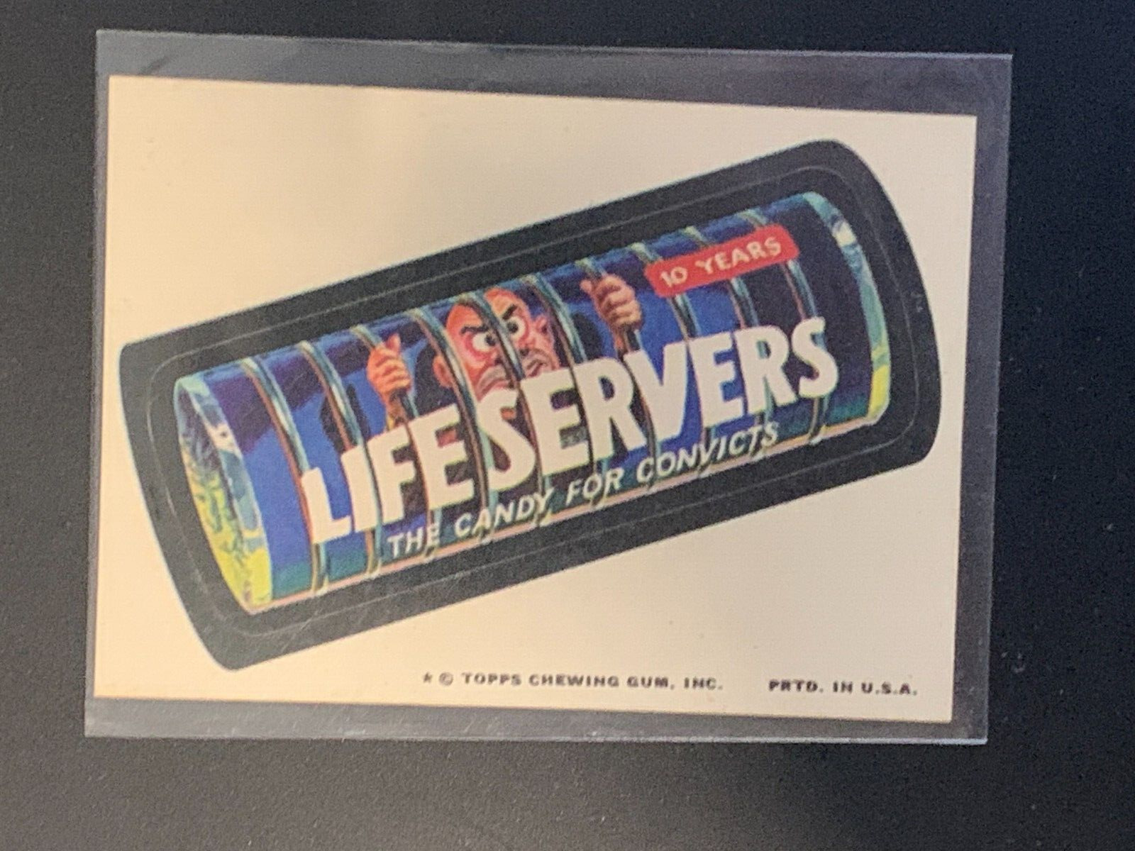 1974 Topps Wacky Packages Life Savers Servers Candy 10th Series 10 EX+