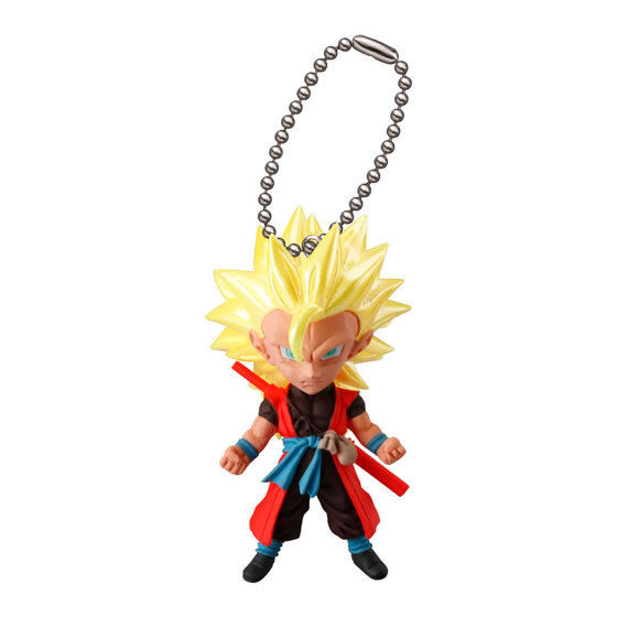 Dragon Ball Super Mascot PVC Keychain SD Figure~ Super Saiyan 3 Goku Xeon @13423
