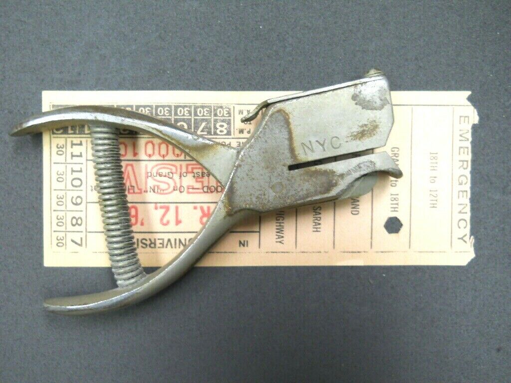 Railroad Conductor's Ticket Punch Marked New York Central