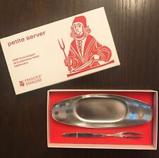 WMF Cromargan Germany Stainless Petite Server - Tray and Fork in Original Box picture