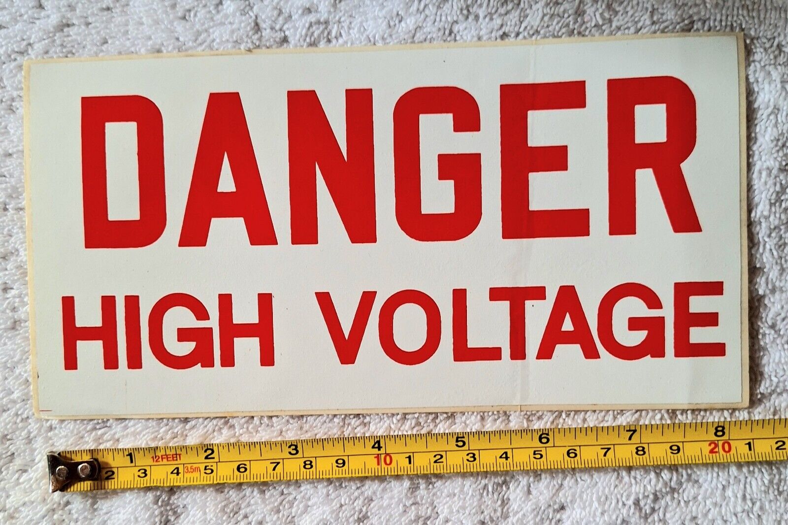 Danger High Voltage Sticker