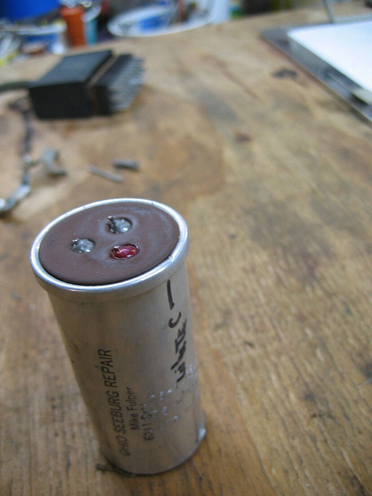 Seeburg motor capacitor tested