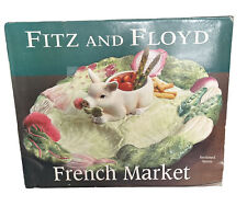 FITZ & FLOYD French Market Pig Sectioned Server New In Box picture