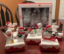 Hallmark 2018 Snow Many Memories 5 Piece And Light Up Tree 3 Piece Full Set picture