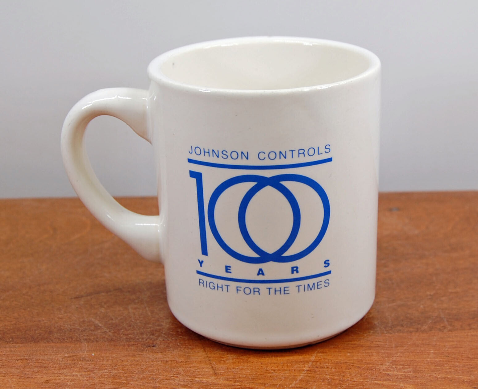 Vintage Johnson Controls 100 Year Anniversary Coffee Mug Cup Mission Statement