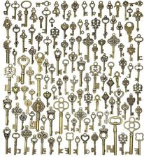Lot Of 125 Vintage Style Antique Skeleton Furniture Cabinet Old Lock Keys Jewelr picture