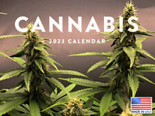 Cannabis 2023 Wall Calendar Stoner Decor Weed Pot Leaf 18 Month Monthly Planner picture