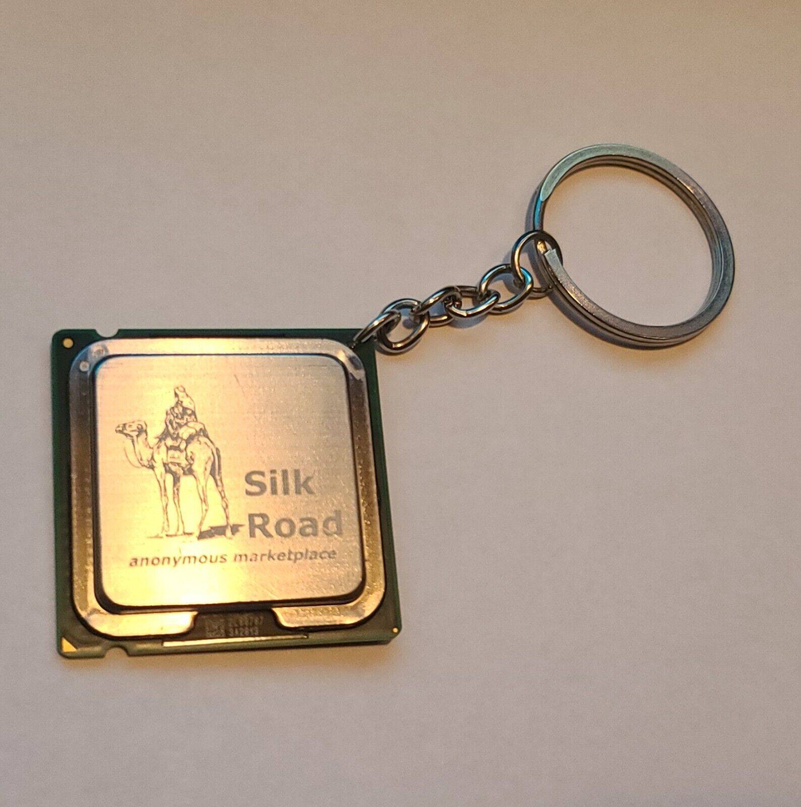 Silk Road Engraved CPU Keychain Darkweb Marketplace RARE  Processor Keychain