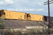 L: Original Slide CR Conrail 35 2-Bay Ballast Hoppers #52836/52853 in 1976 picture