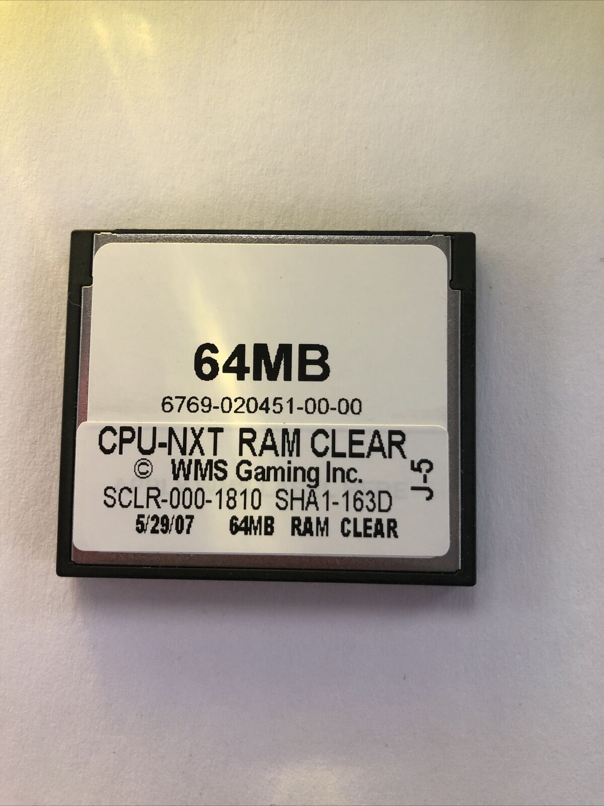 WMS BB1 BB1.5 SLOT MACHINE RAM CLEAR CARD WORK WITH GREEN AND BLUE CPU
