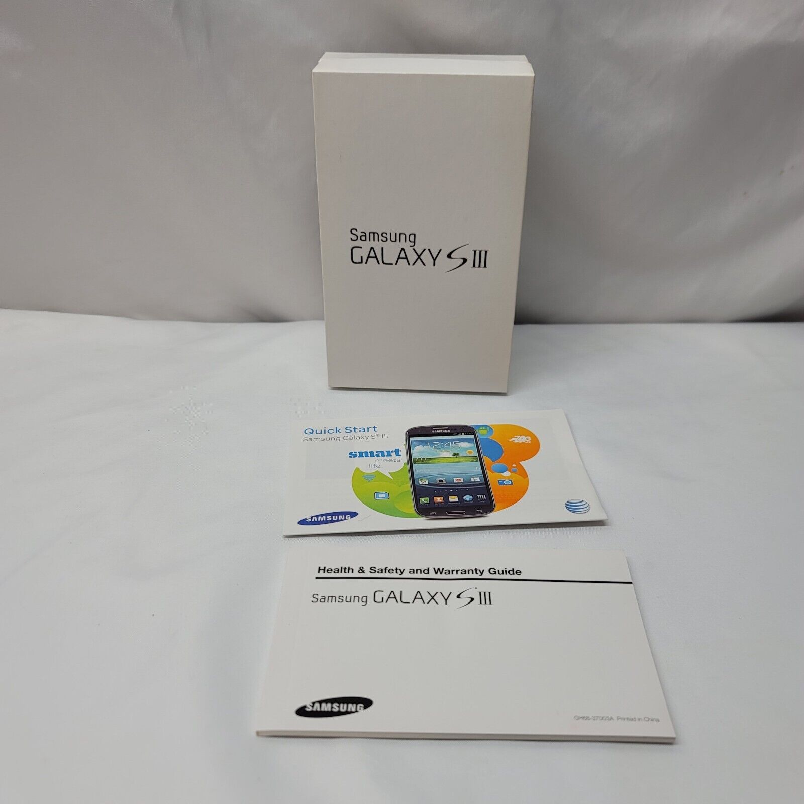 Samsung Galaxy S III S3 White Retail Box 2013 **BOX ONLY** Prank Gag Gift
